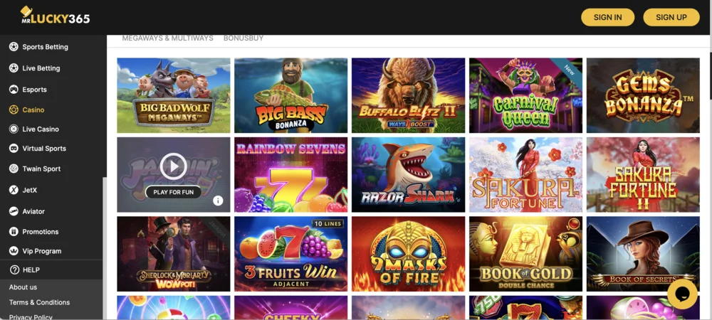 MrLucky365 Casino Slots