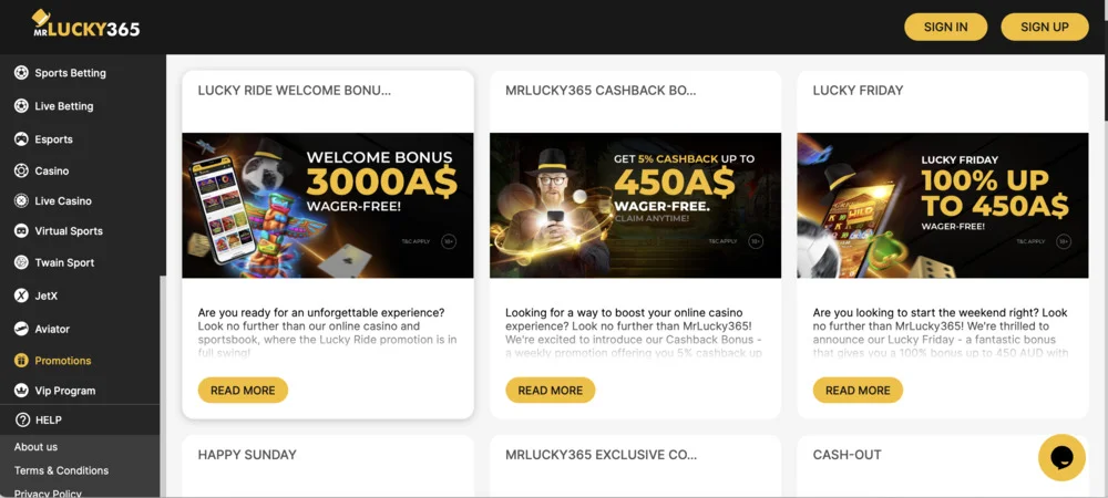 MrLucky365 Casino Promo