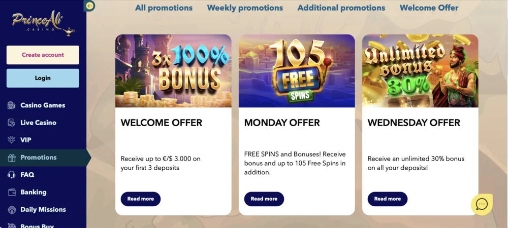 PrinceAli Casino Promo