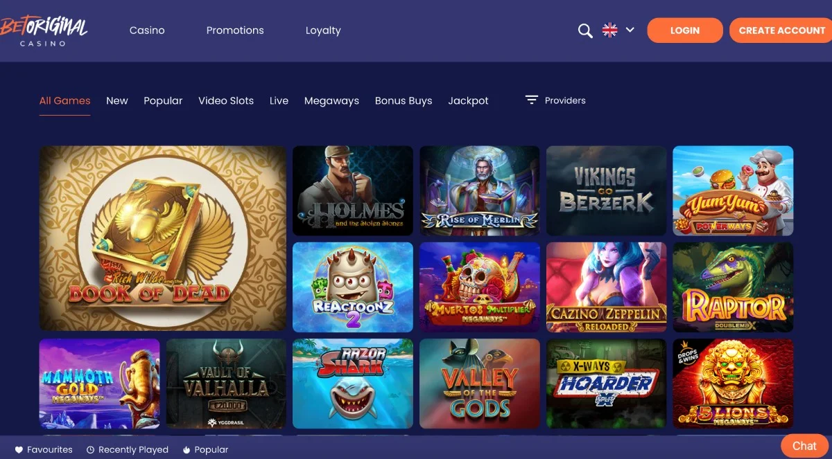 BetOriginal Casino Games