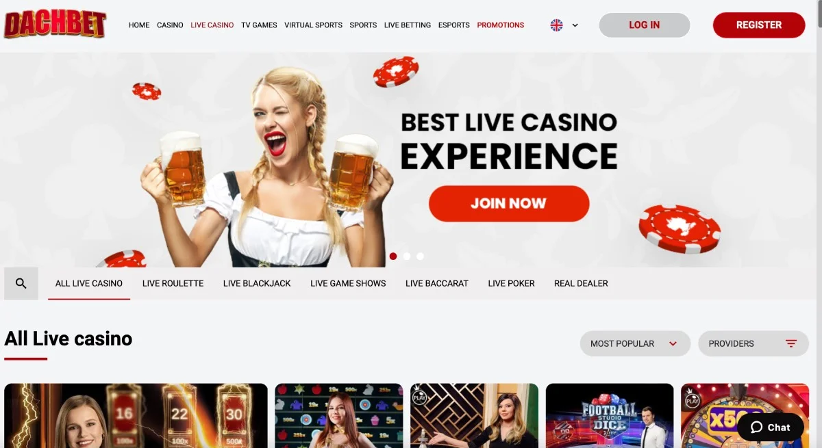 DachBet Casino Live Dealer Games