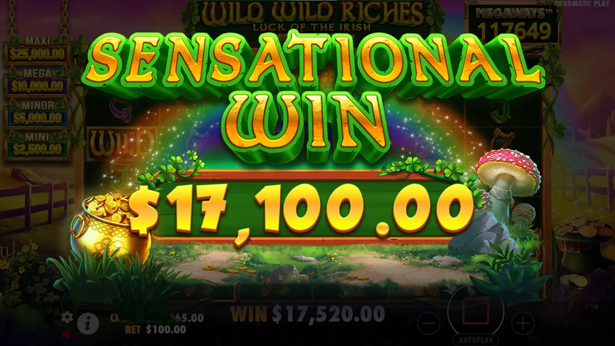 Wild Wild Riches Megaways Sensational Win