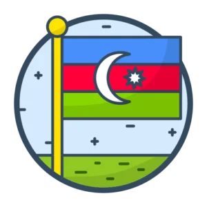 Azerbaijan Flag