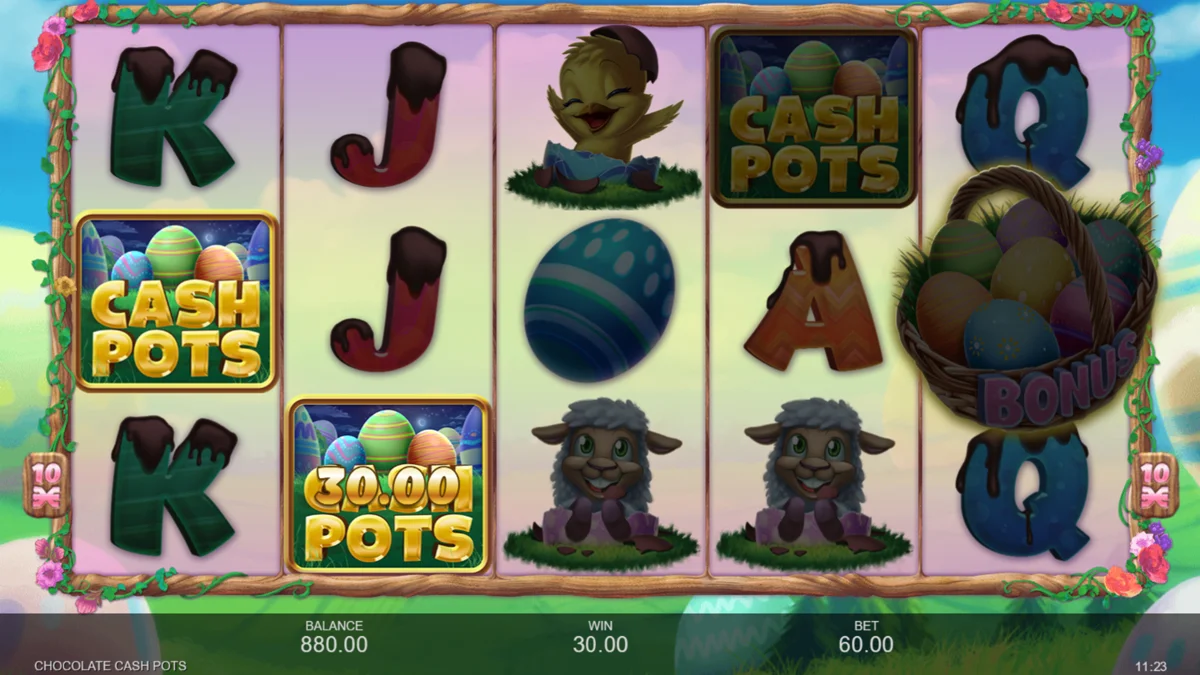 Chocolate Cash Pots Win