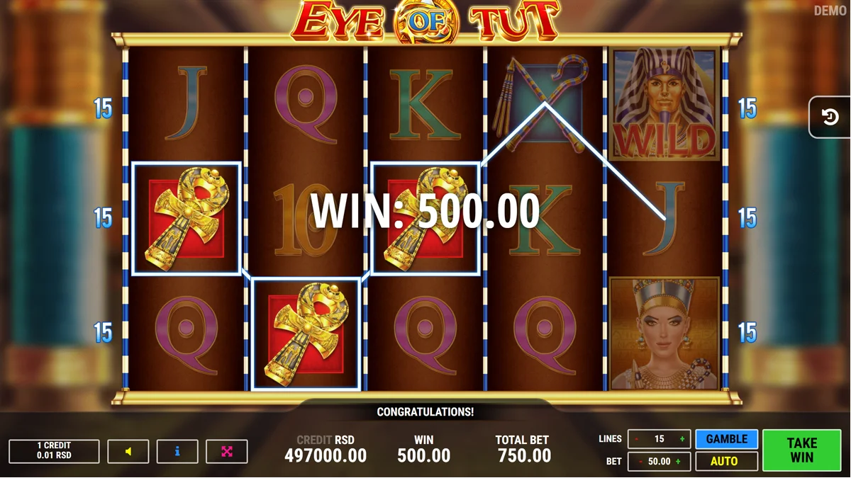 Eye Of Tut Win