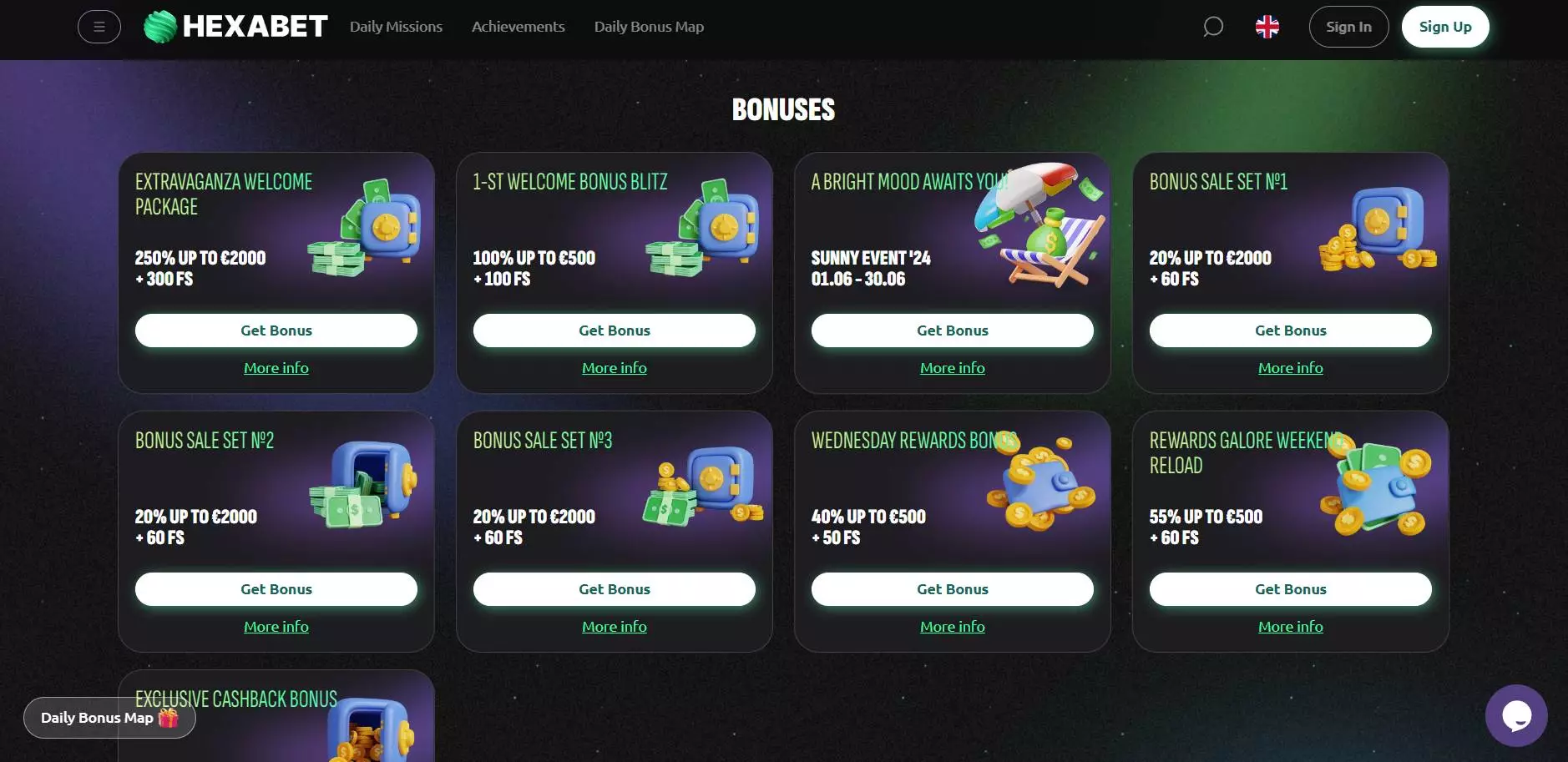 Hexabet Casino Promotions