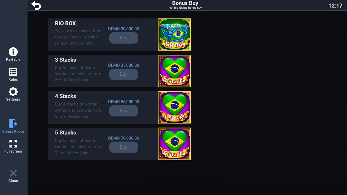 Hot Rio Nights Bonus Buy