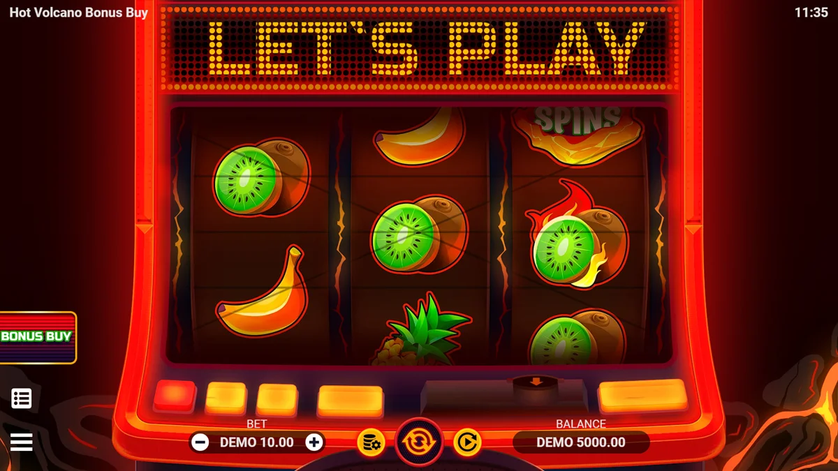 Hot Volcano Bonus Buy Base Play
