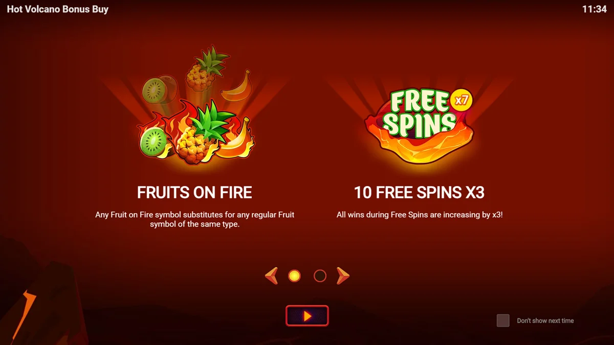 Hot Volcano Bonus Buy Hoomescreen
