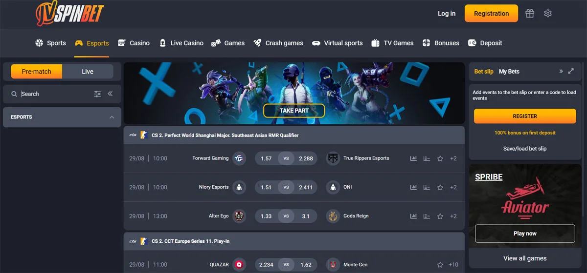 JVSpin-Bet-Casino-Esports