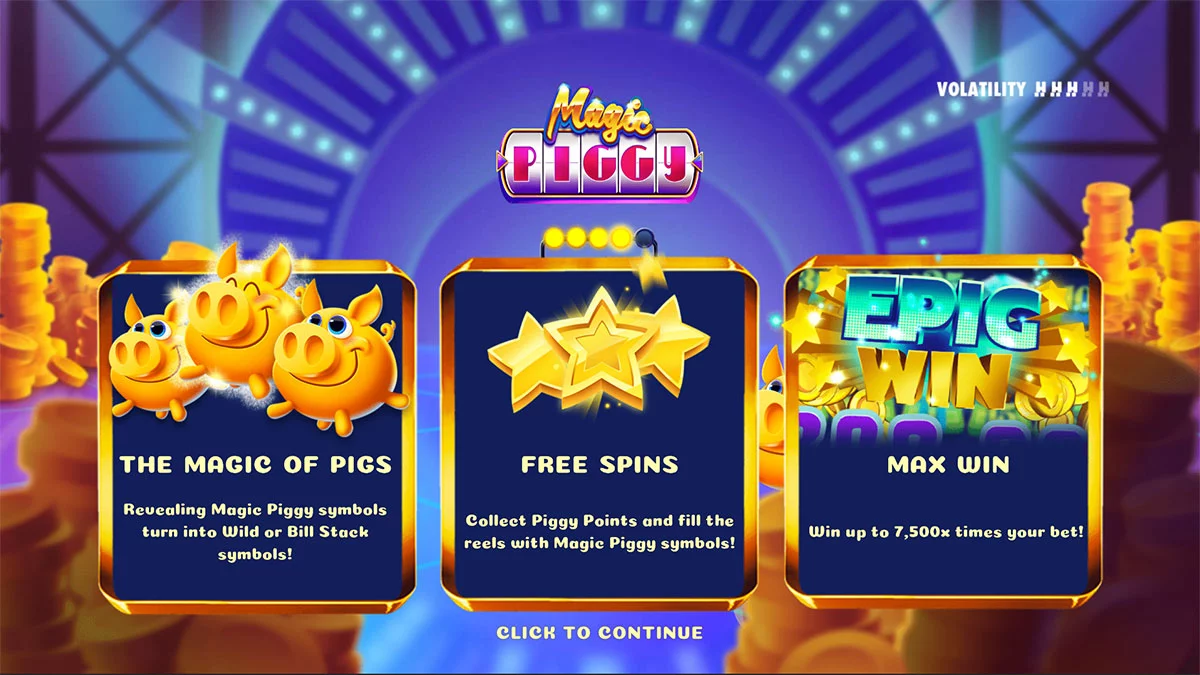 Magic Piggy Homescreen
