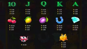 Magic Piggy Paytable