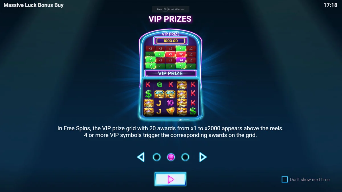 Massive Luck Bonus Buy Homescreen