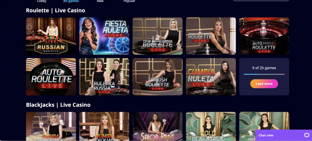 PlanetSpin Casino Live