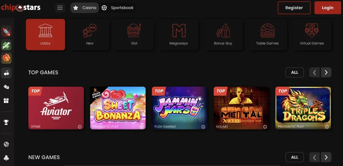 ChipStars Casino Games