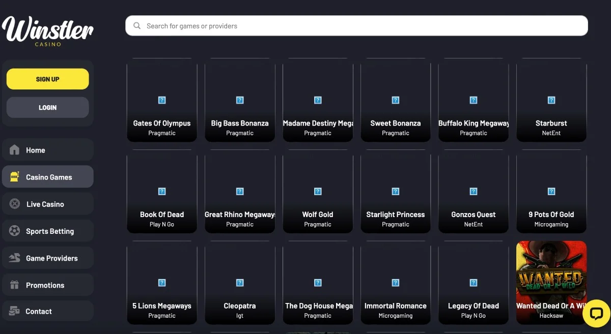 Winstler Casino Games