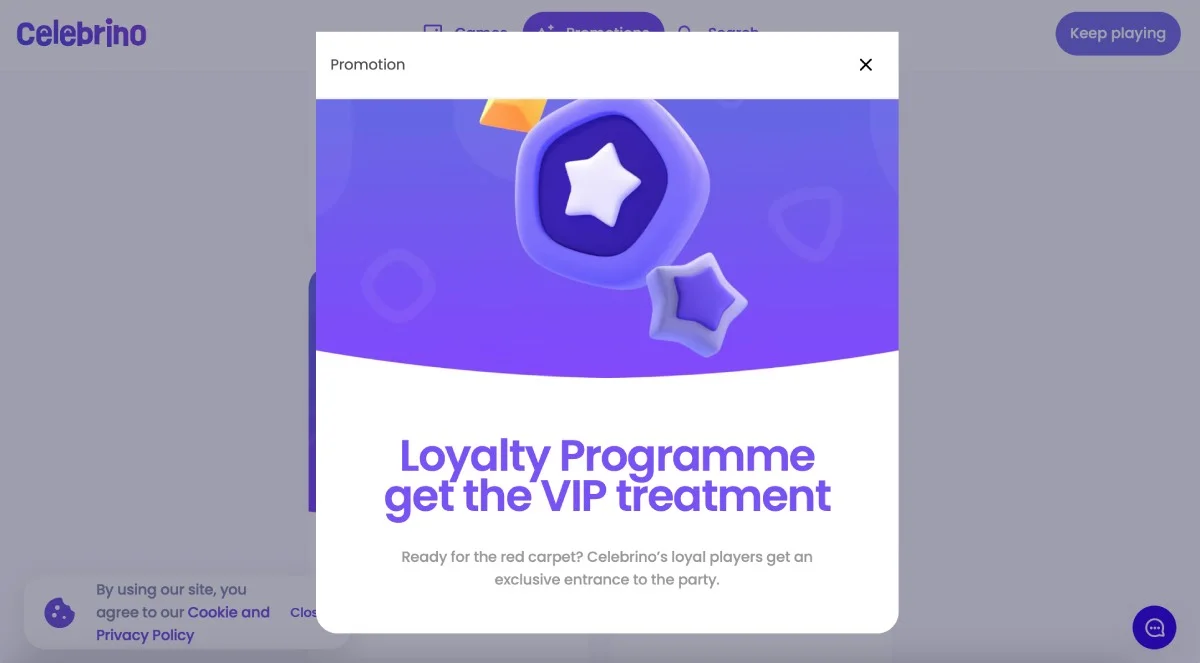 Celebrino Casino Loyalty Program