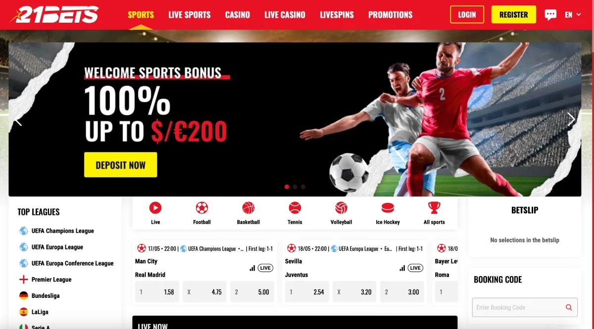21Bets Casino Sportsbook
