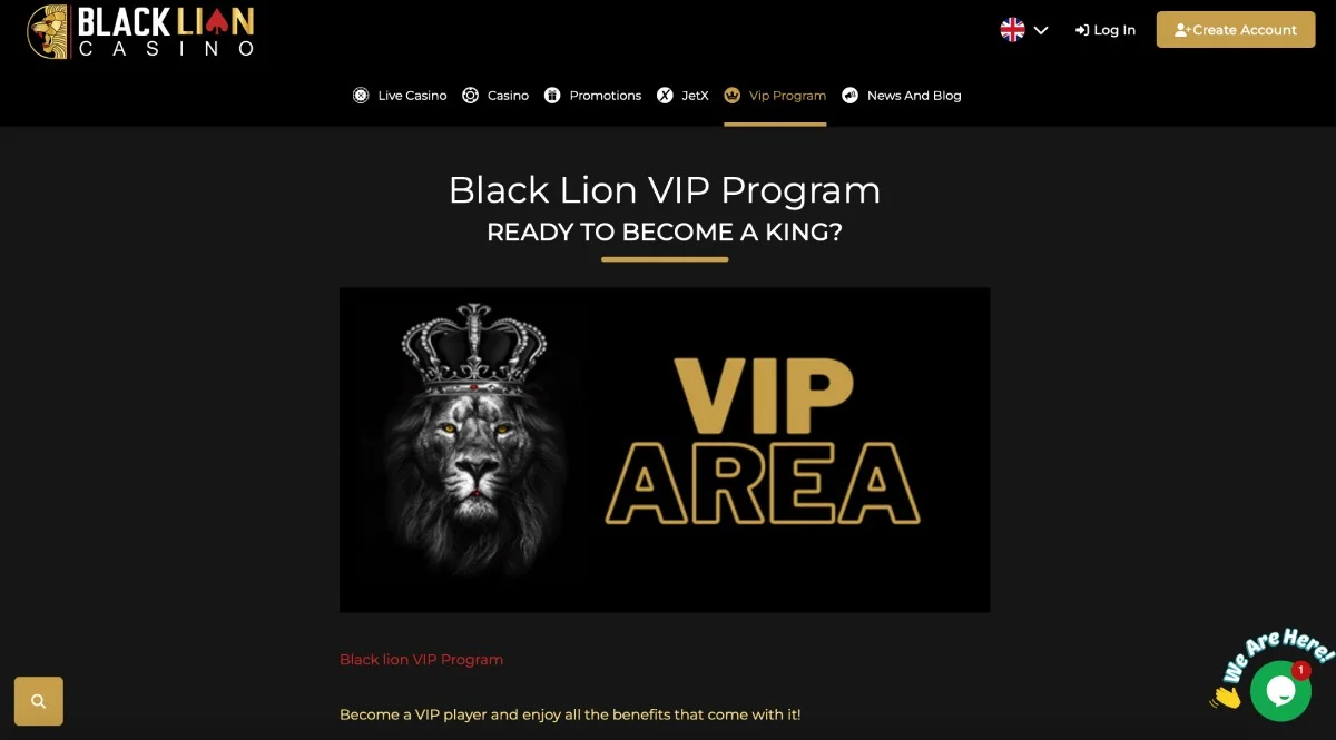 Black Lion Casino VIP Club