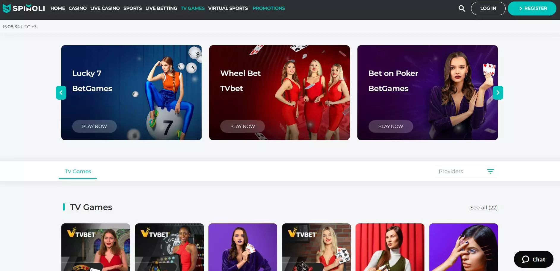 Spinoli Casino TV Games