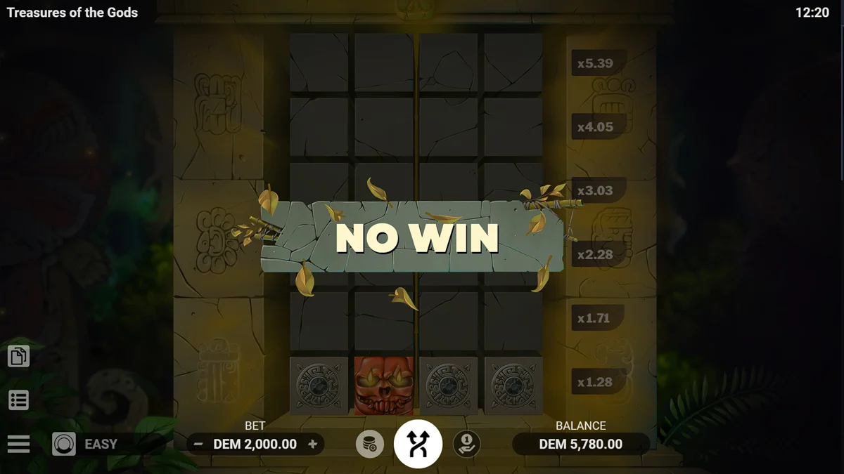 Treasures of the Gods No Win