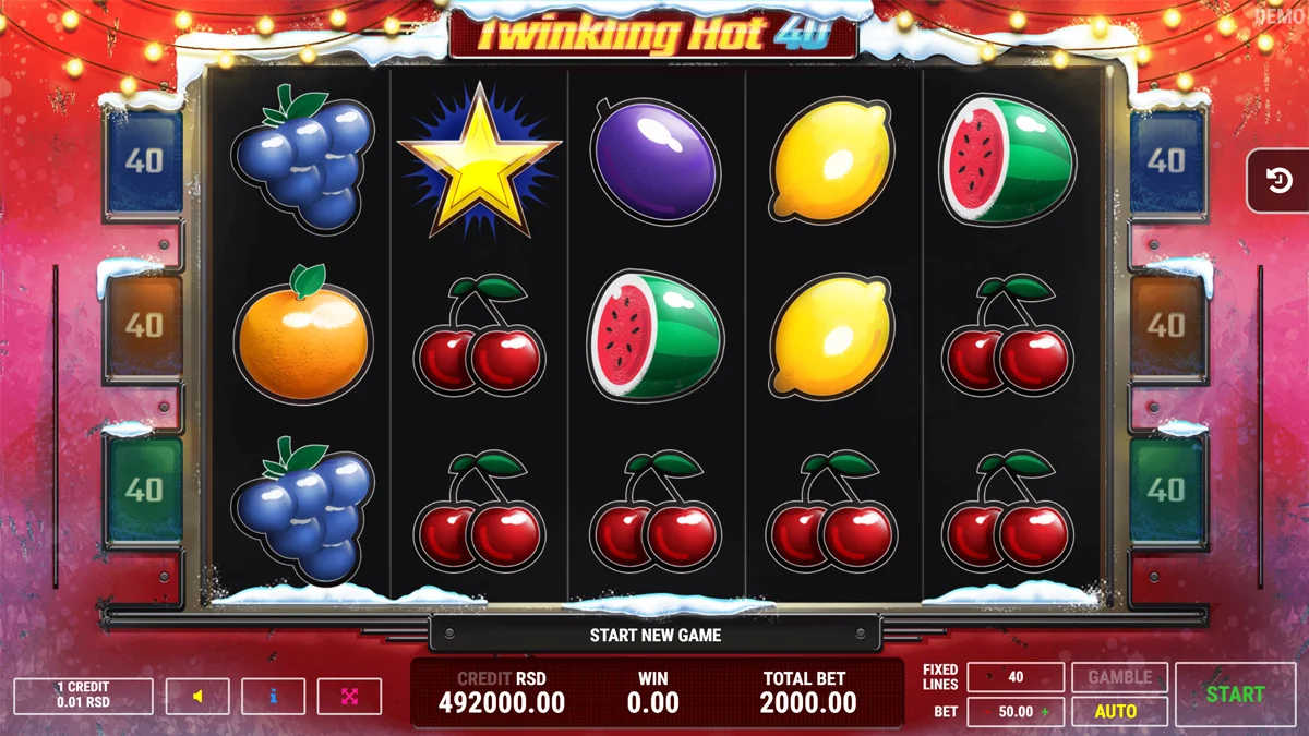 Twinkling Hot 40 Christmas Base Play