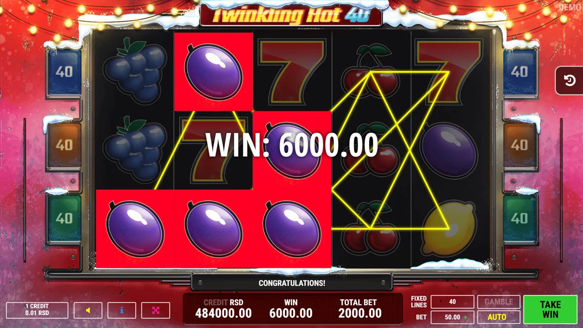 Twinkling Hot 40 Christmas Win