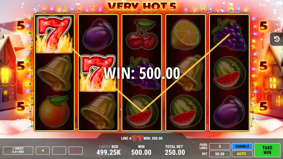 Very Hot 5 Christmas Win