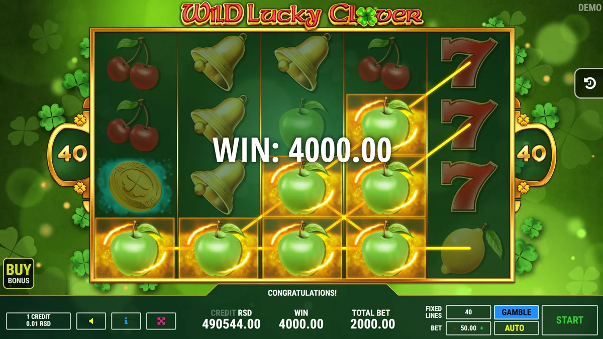 Wild Lucky Clover Win