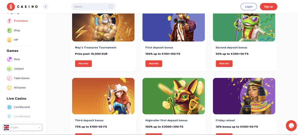 Oxi Casino promo
