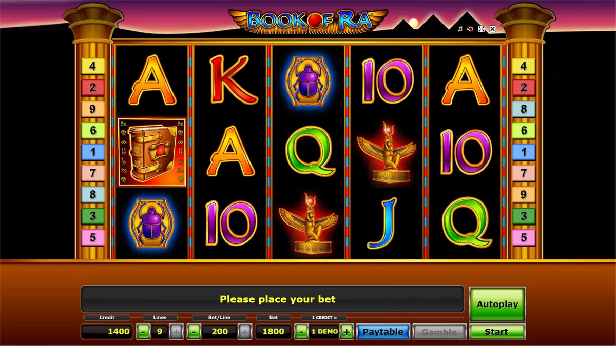 Book of Ra Base Play