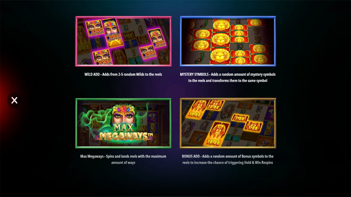 Cleopatra Megaways Modifiers