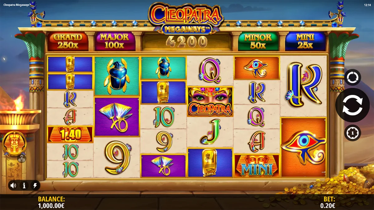 Cleopatra Megaways Normal Play