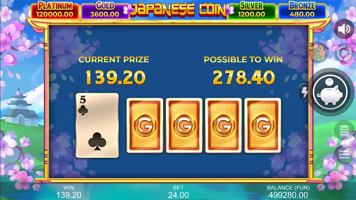 Japanese Coin Hold The Spin Gamble