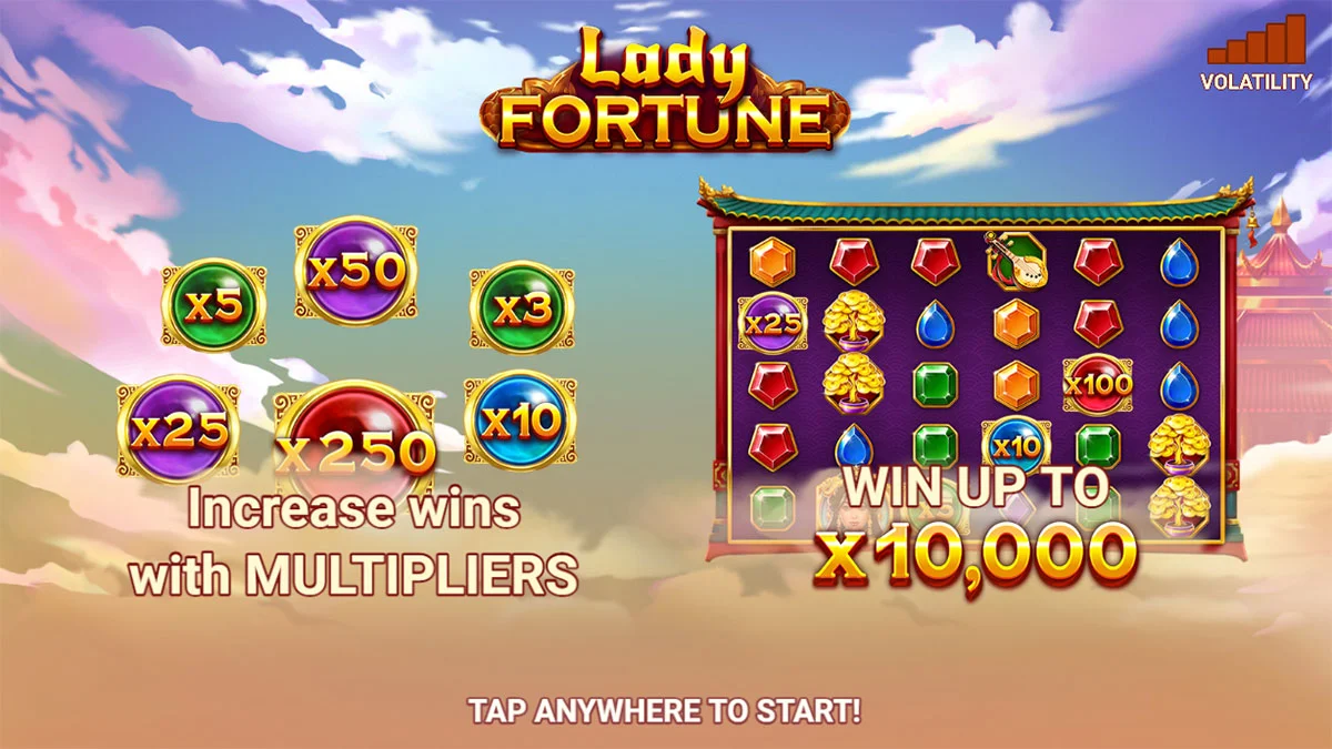 Lady Fortune Homescreen