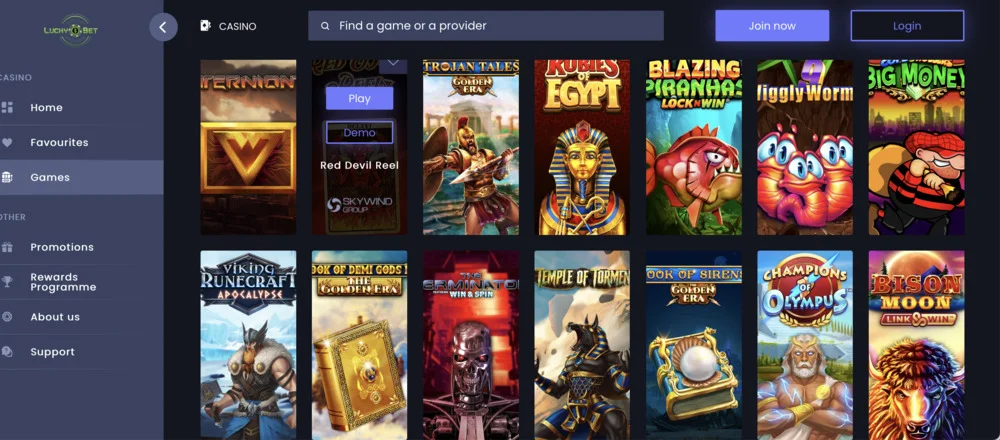 LuckyPokerBet Casino Slots