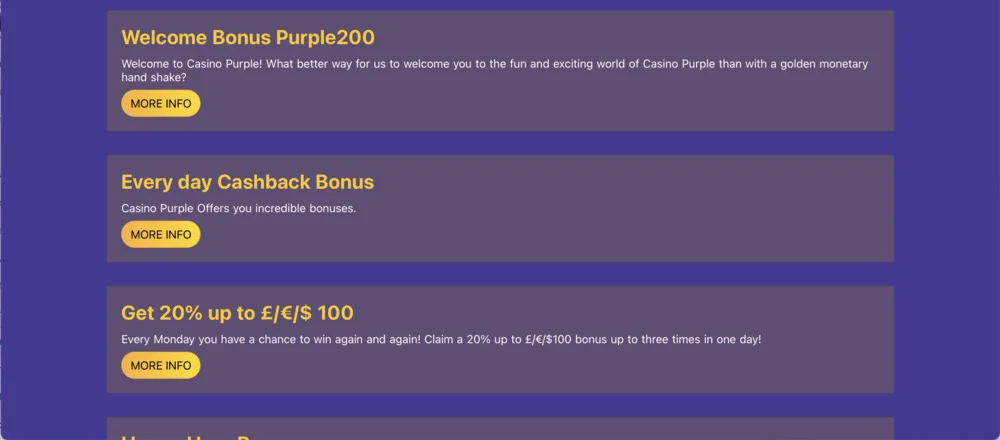 Casino Purple Promo
