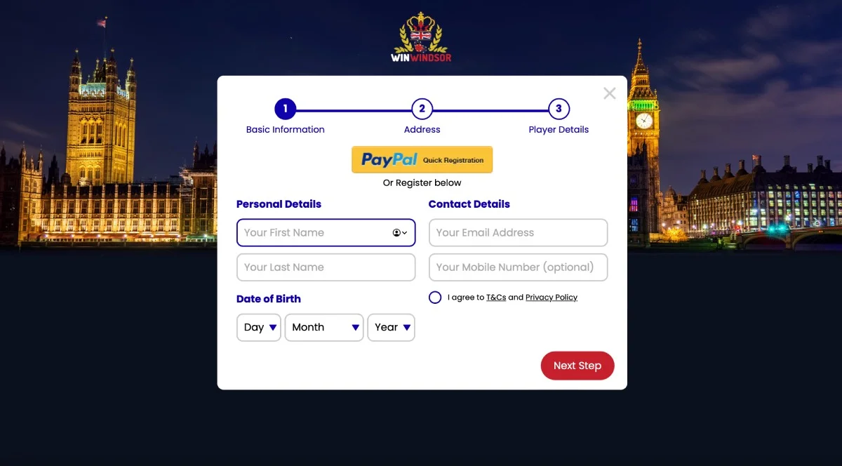 Win Windsor Casino Registration