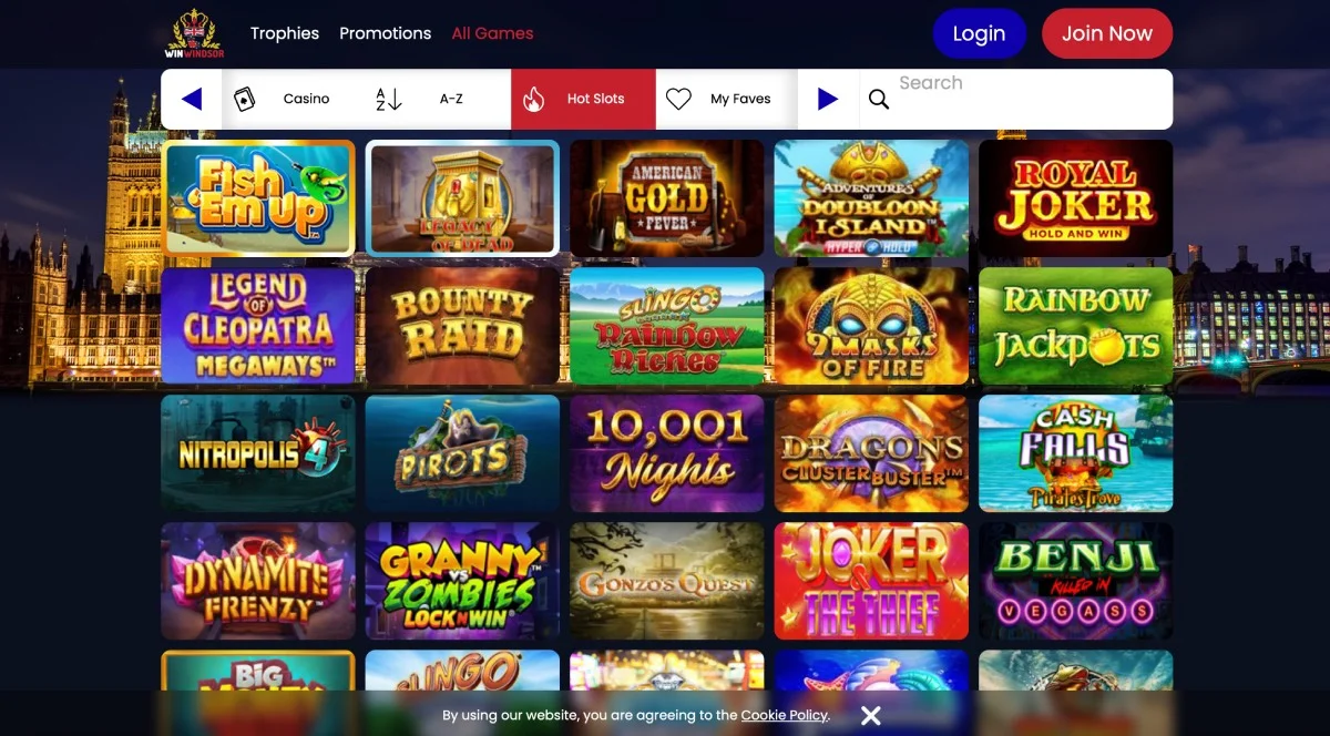 Win Windsor Casino Games