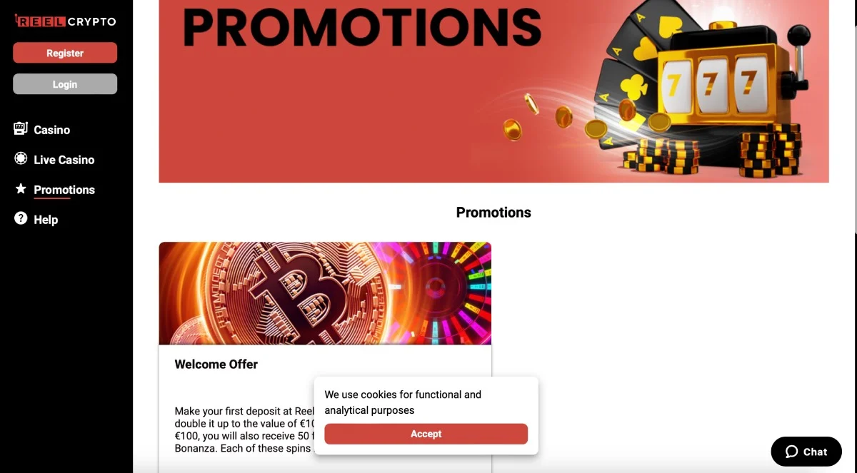 ReelCrypto Casino Bonus Program