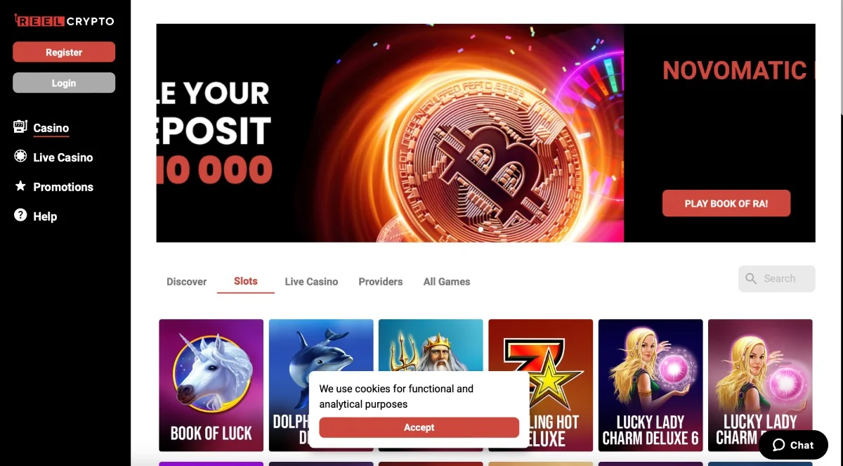 ReelCrypto Casino Games