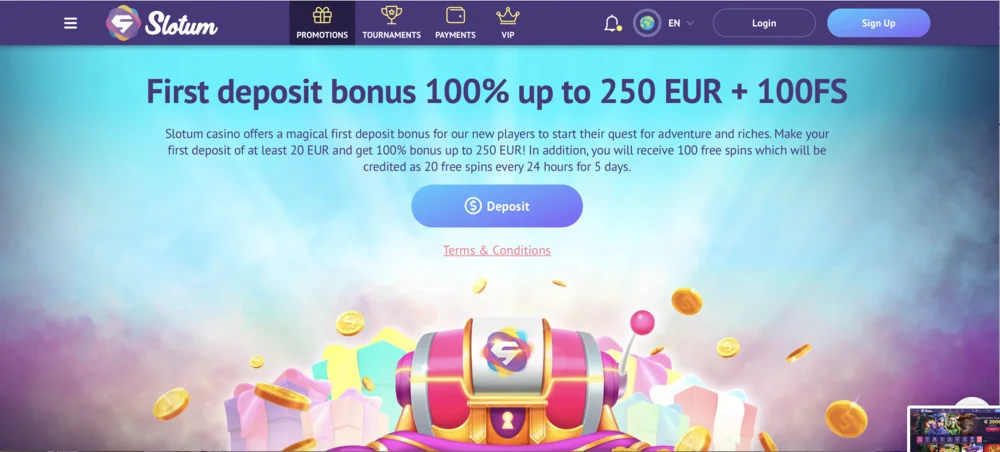 Slotum Casino Promo
