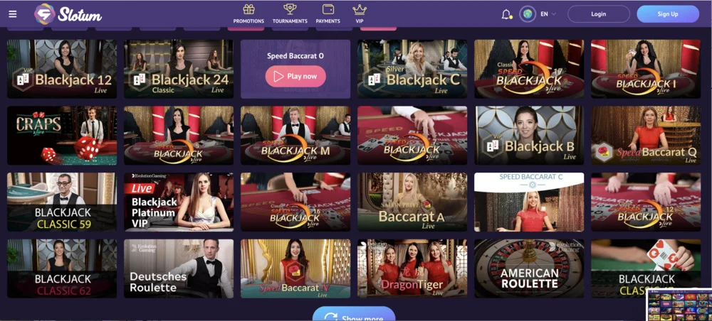 Slotum Casino Live