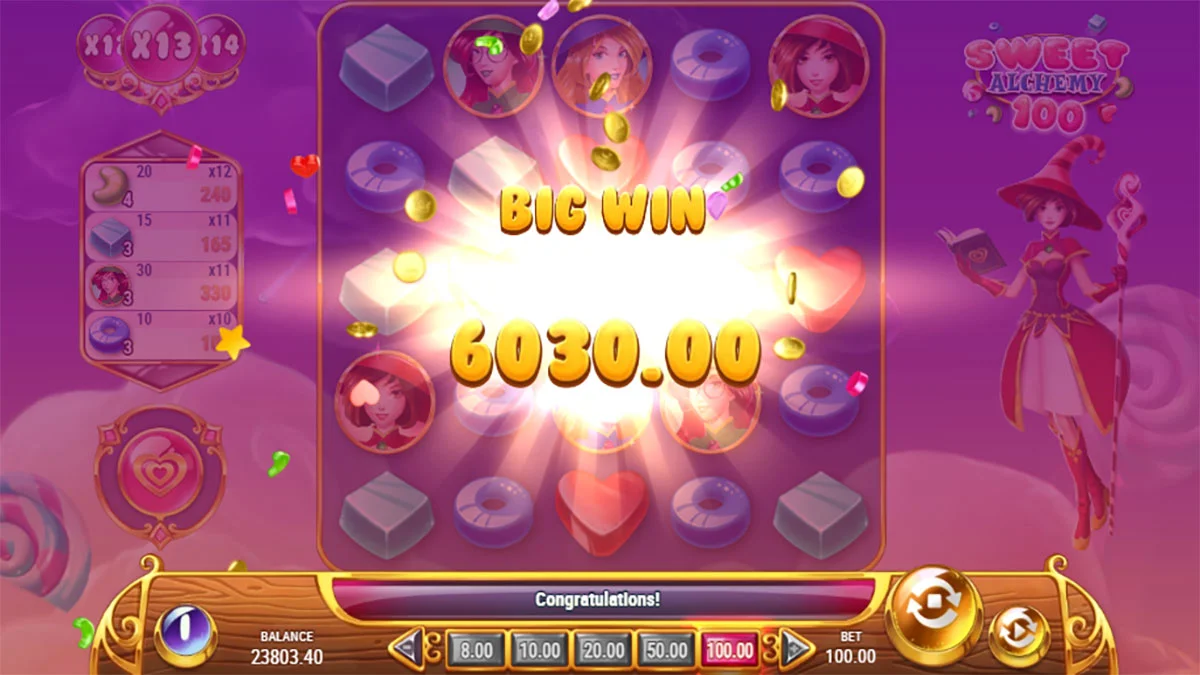Sweet Alchemy 100 Big Win