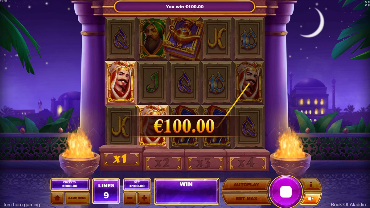 Book of Aladdin Win