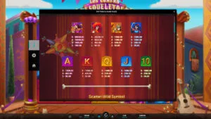 Los Cuatro Esqueletos Paytable