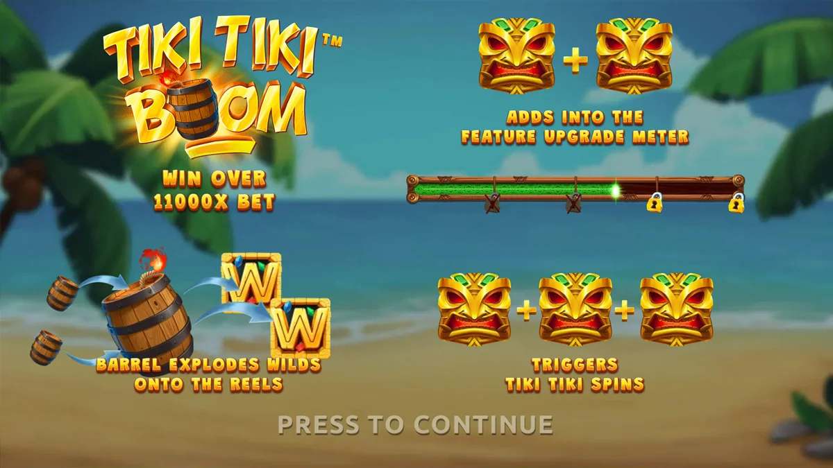 Tiki Tiki Boom Homescreen