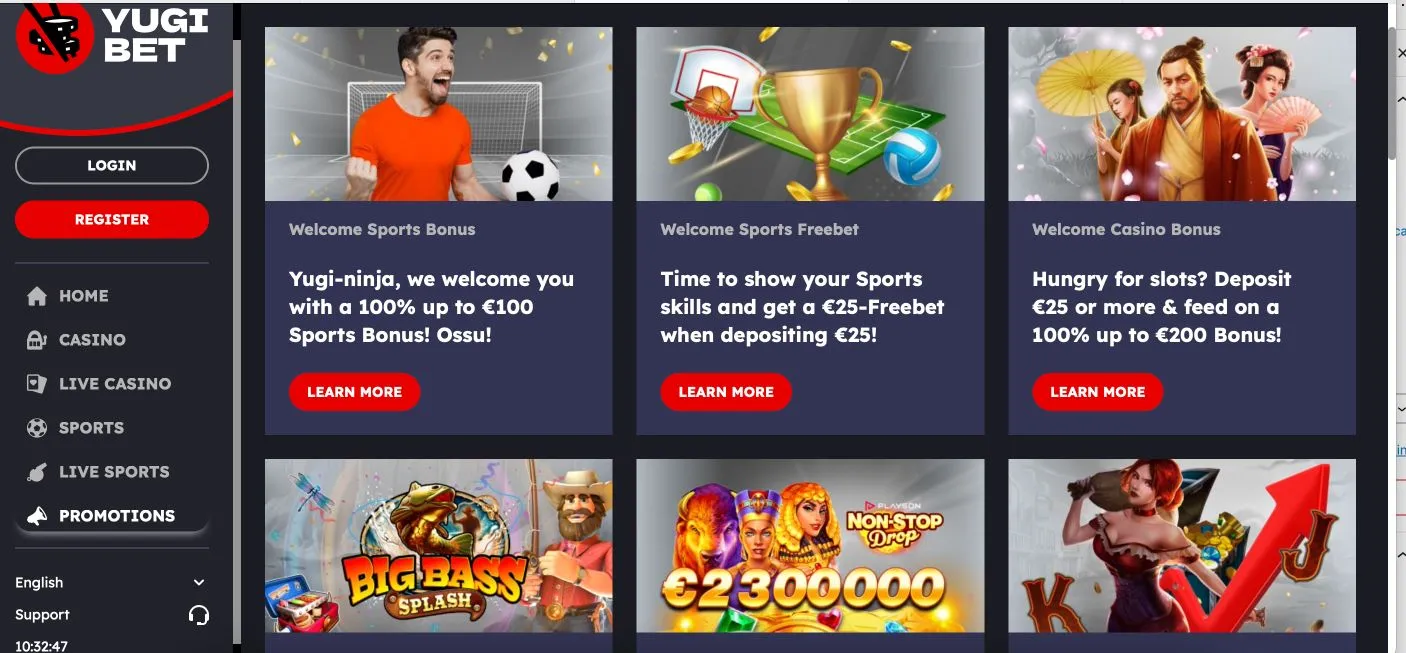 YugiBet Casino Promo