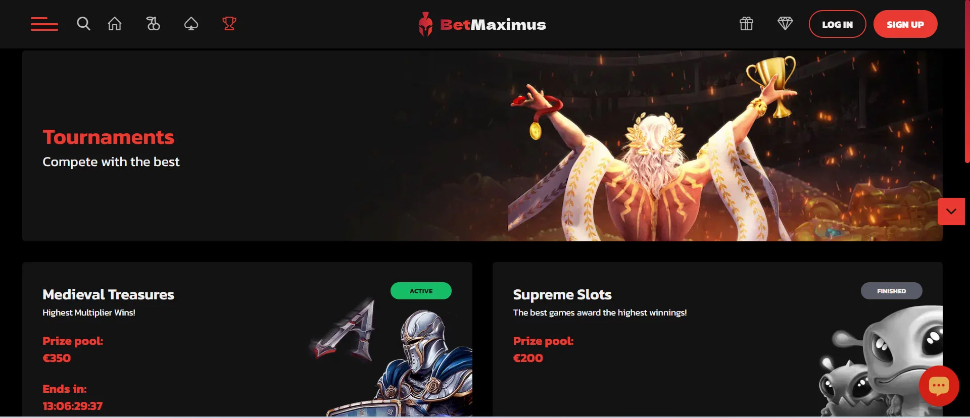 BetMaximus Casino Tournaments