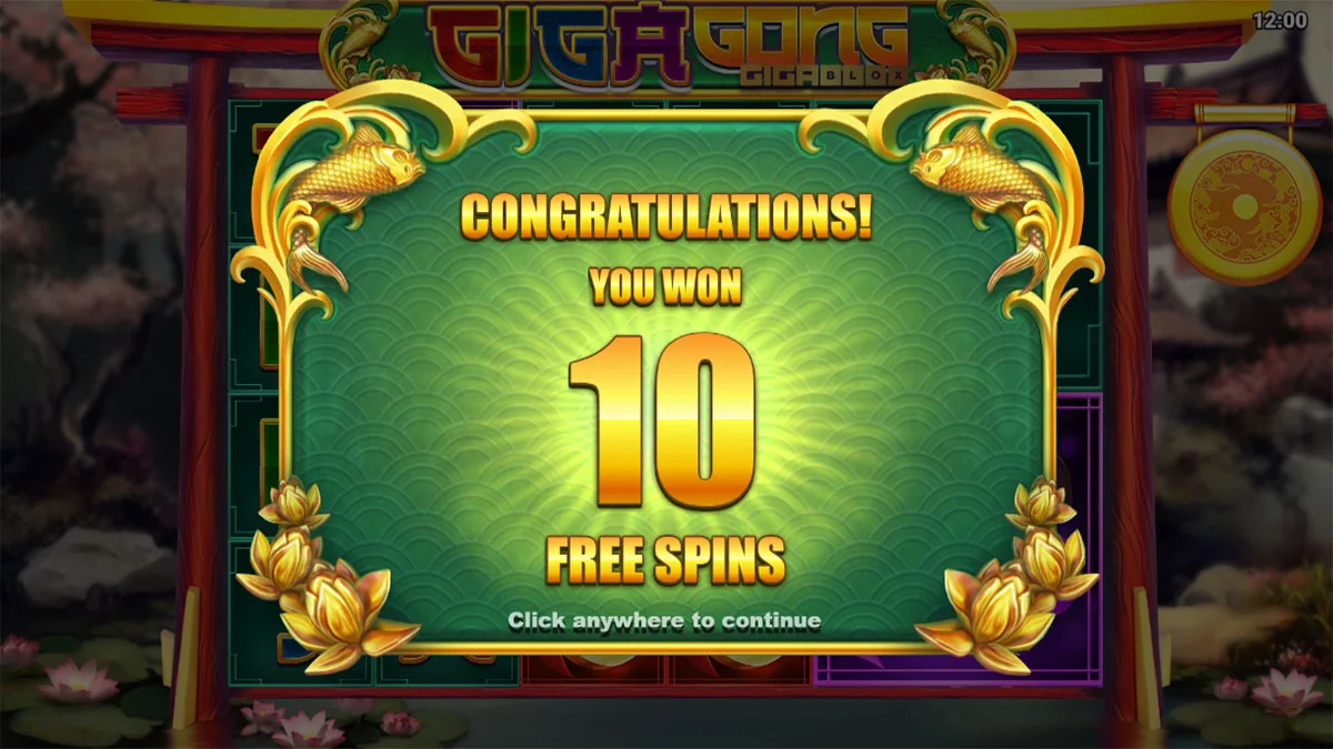 GigaGong GigaBlox Free Spins
